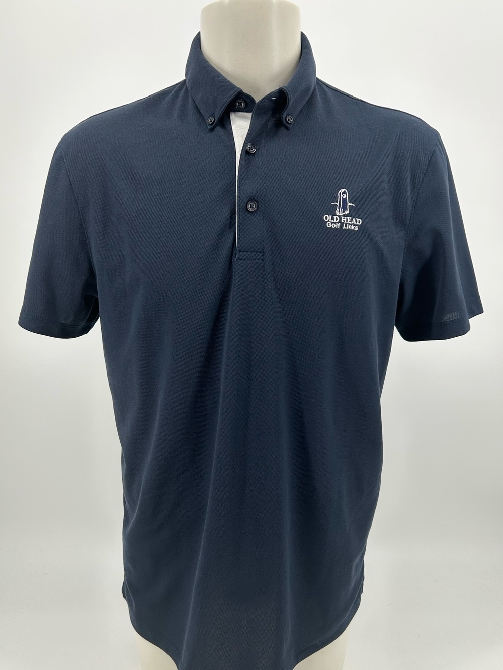 Men’s Wolsey Old Head Golf Links polo navy blue EUC size large